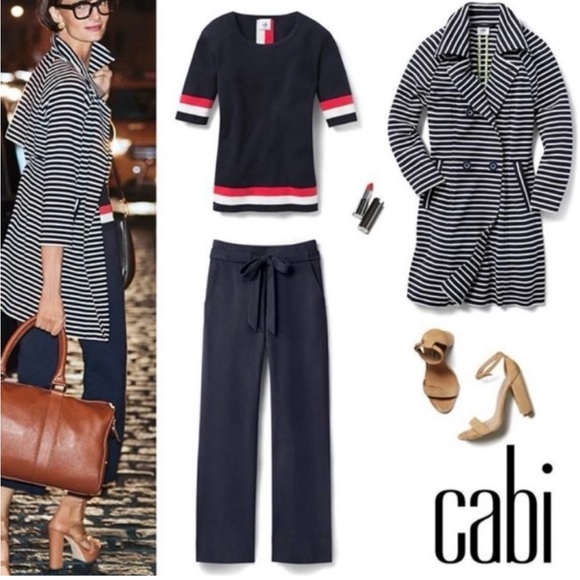 CAbi Style #5134 Hampton Shell Short Sleeve Top, Size Medium - Picture 4 of 7